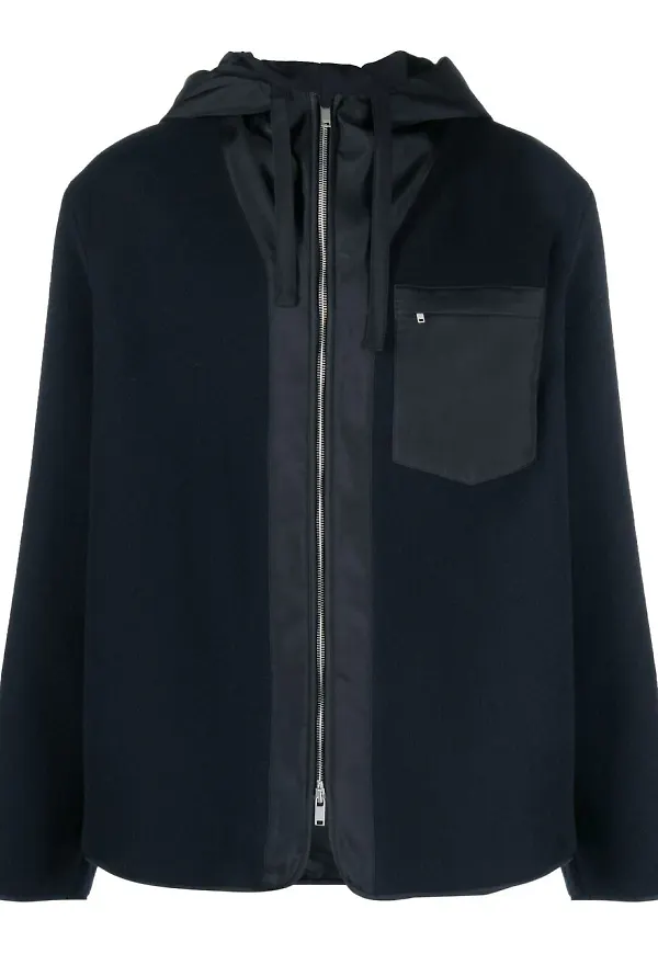 Jil Sander jacka med bröstficka - Blå