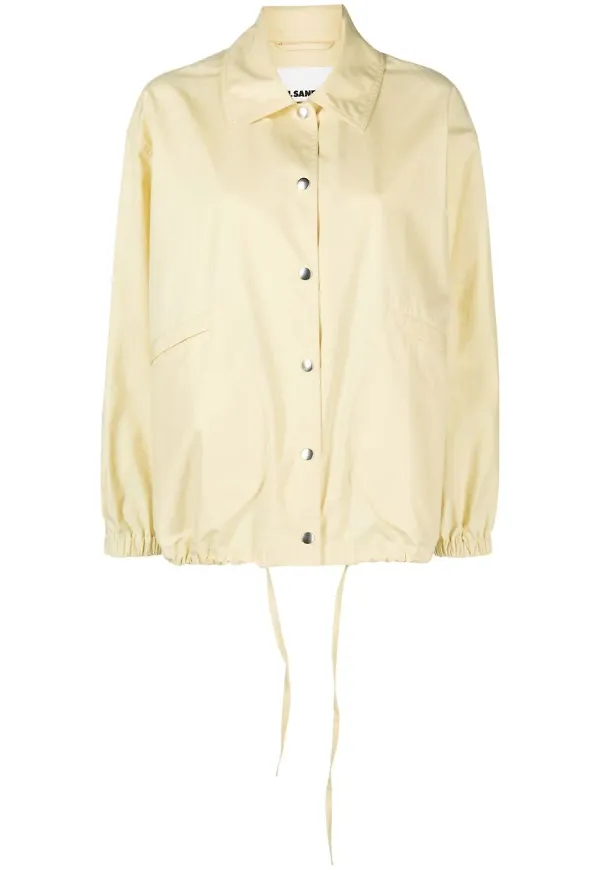 Jil Sander jacka med logotyp - Gul