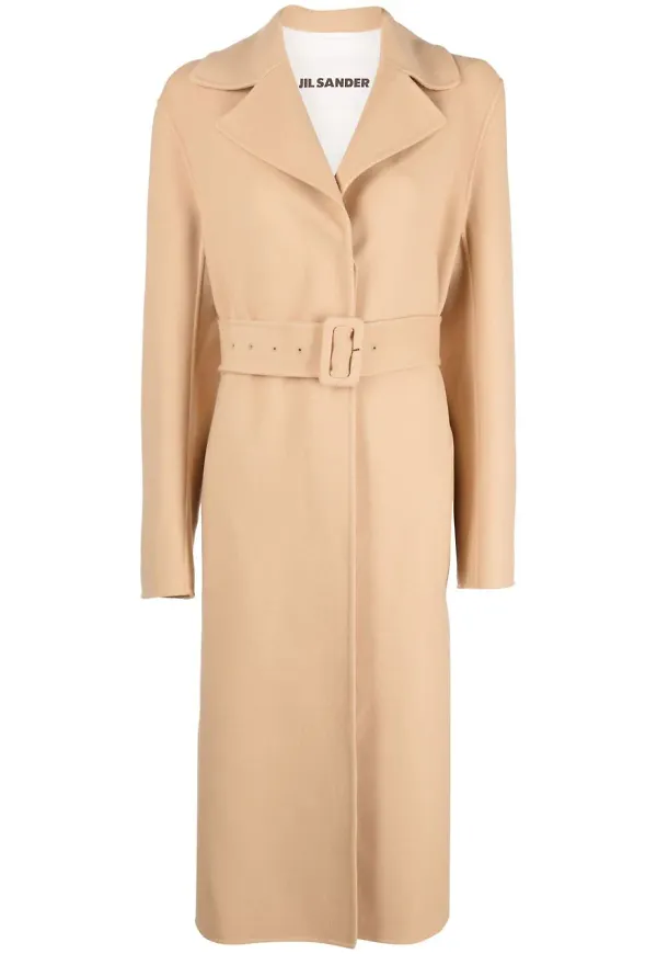 Jil Sander kappa med bälte - Neutral