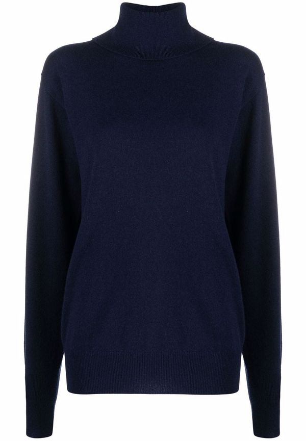 Jil Sander kashmirtröja med rullkrage - Blå