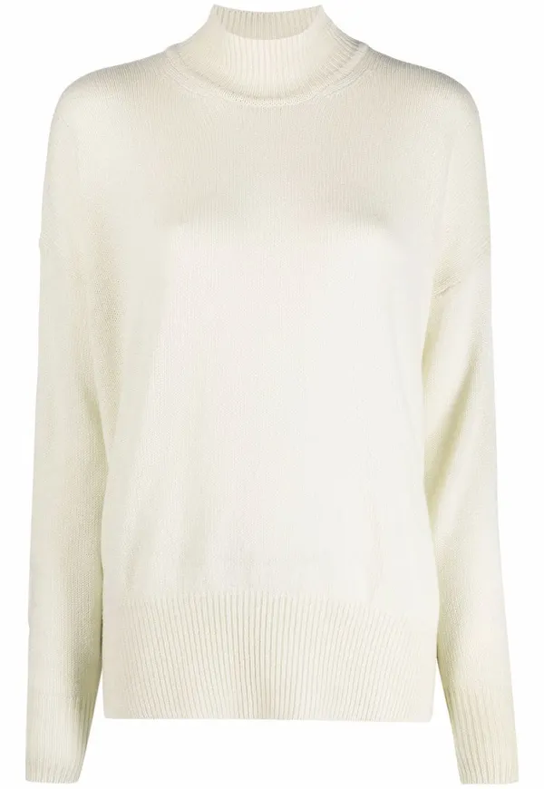 Jil Sander kashmirtröja med rullkrage - Neutral