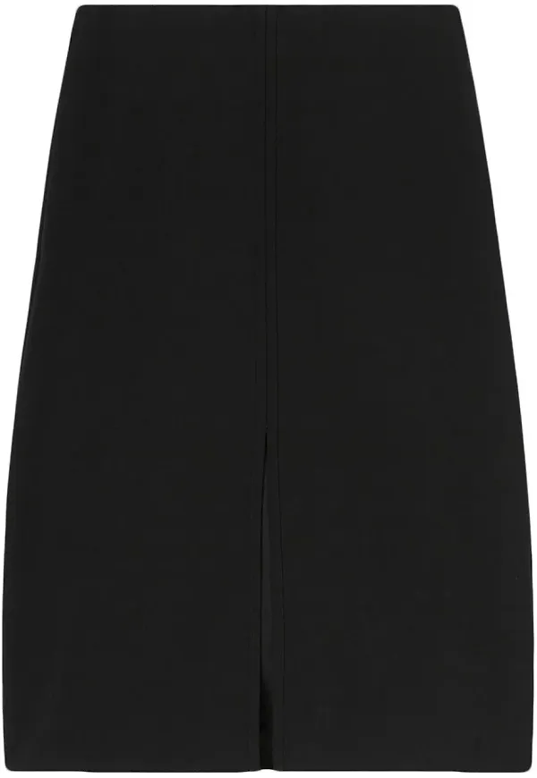 Jil Sander kjol med slits - Svart