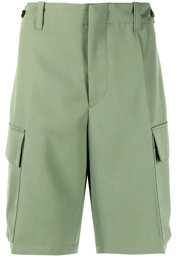 Jil Sander knälånga finshorts - Grön