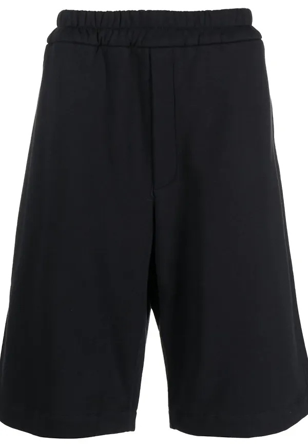 Jil Sander knälånga träningsshorts - Blå