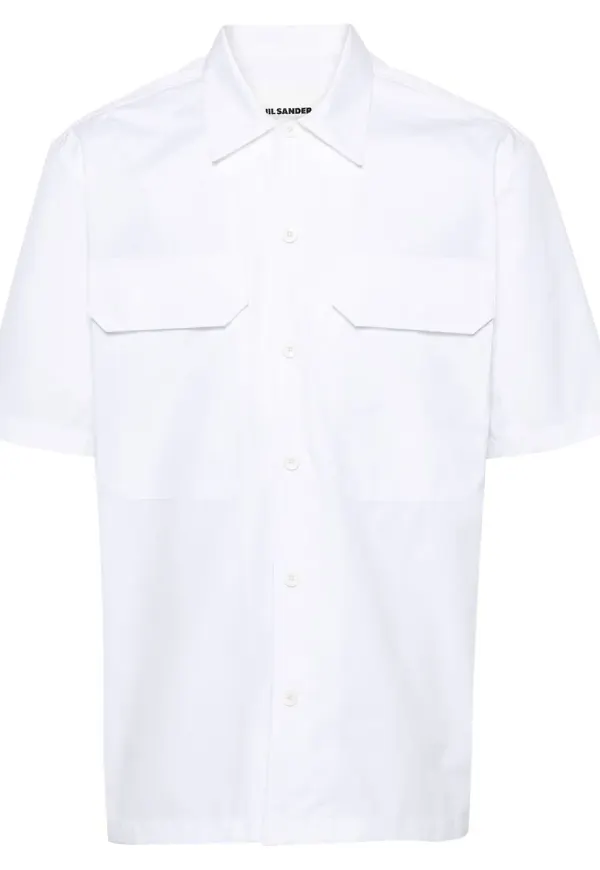 Jil Sander kortärmad skjorta - Vit