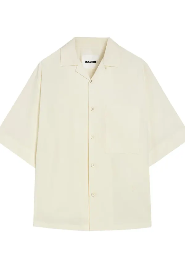 Jil Sander kortärmad skjorta - Vit
