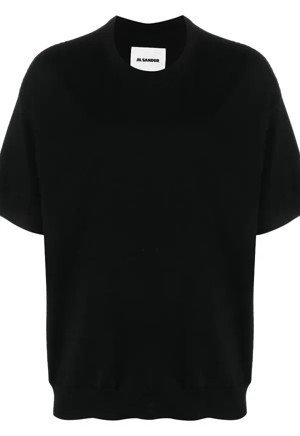 Jil Sander kortärmad tröja - Svart