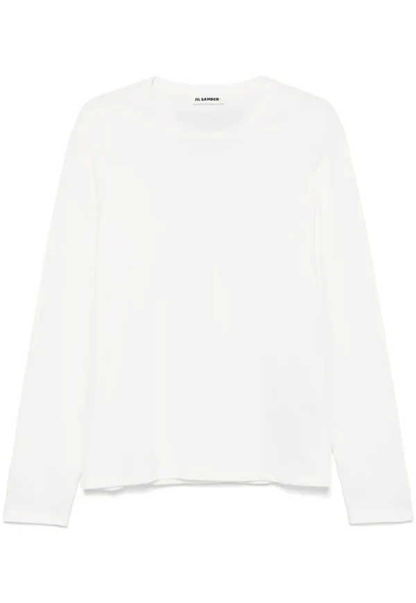 JIL SANDER+ långärmad t-shirt - Vit