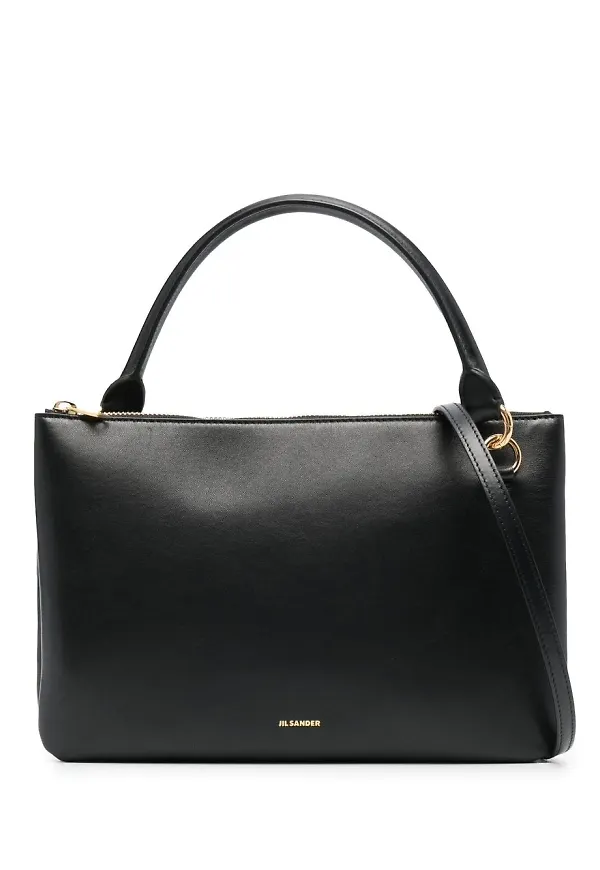 Jil Sander leather tote bag - Svart