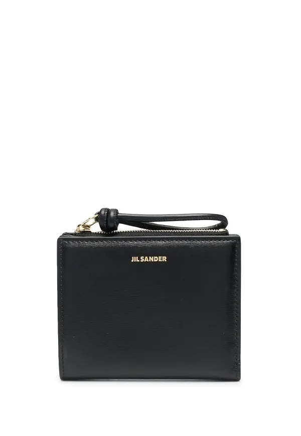 Jil Sander liten vikt skinnväska - Svart