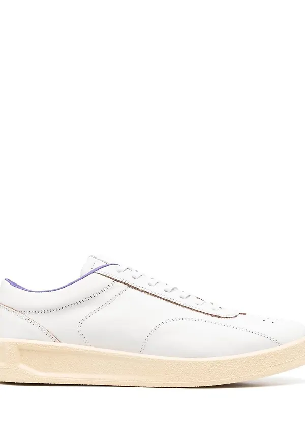 Jil Sander lädersneakers - Vit