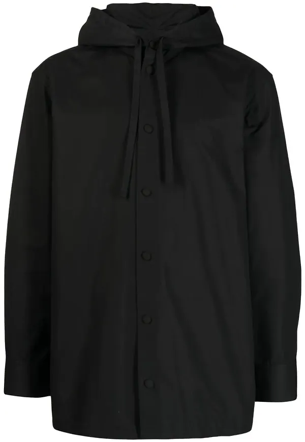 Jil Sander lättviktsjacka med huva - Svart