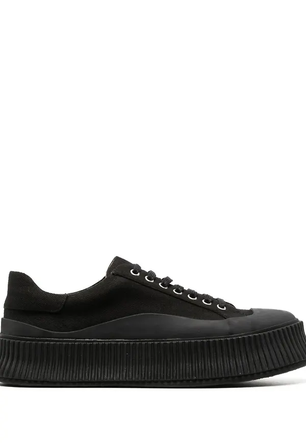 Jil Sander låga sneakers - Svart