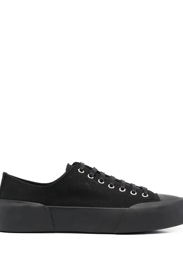 Jil Sander låga sneakers - Svart