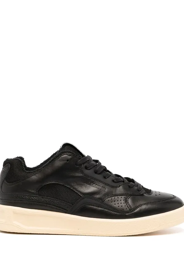 Jil Sander låga sneakers - Svart