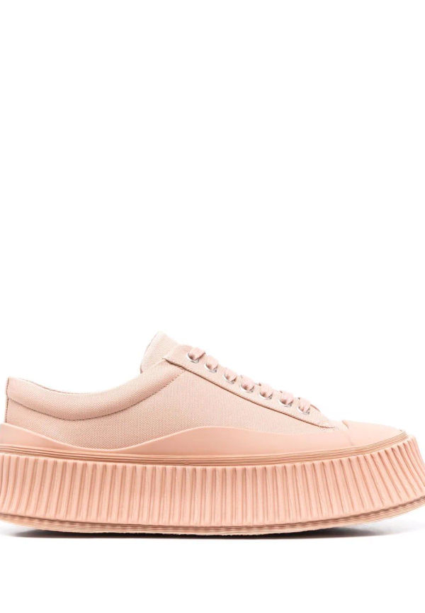 Jil Sander låga sneakers med grov sula - Rosa