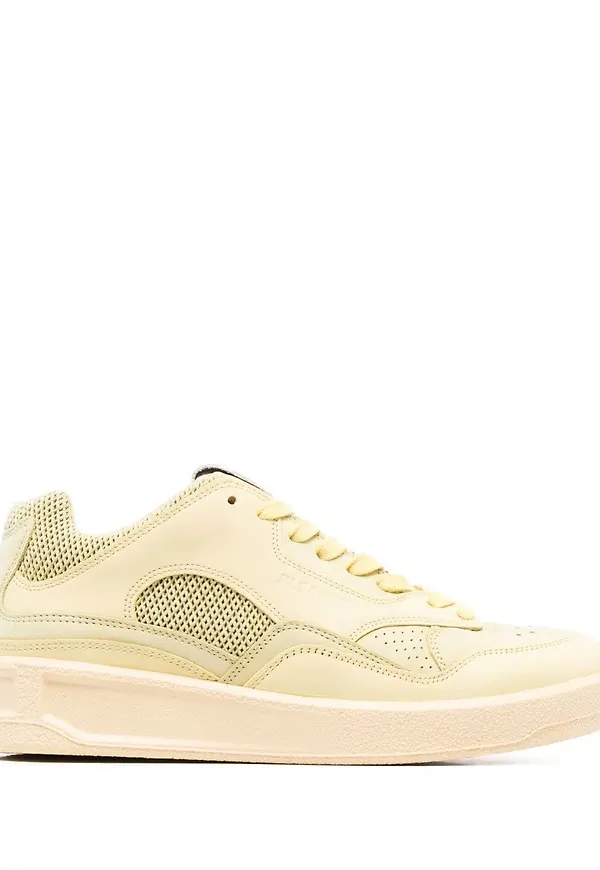 Jil Sander låga sneakers med panel - Gul