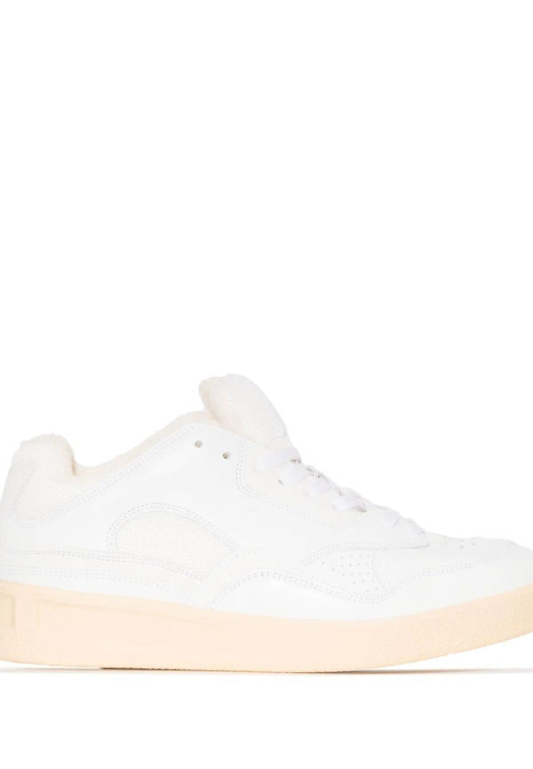 Jil Sander låga sneakers med panel - Vit