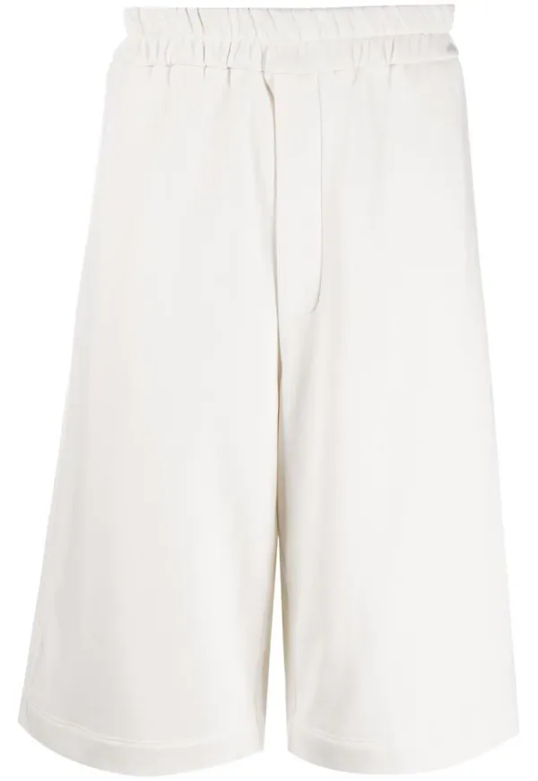 Jil Sander långa träningsshorts - Vit