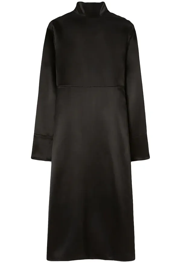 Jil Sander långärmad klänning - Svart