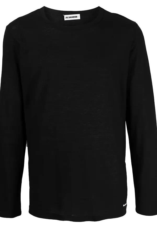 Jil Sander långärmad t-shirt - Svart