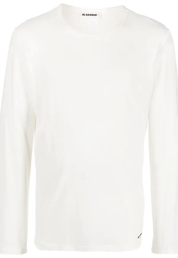 Jil Sander långärmad t-shirt - Vit