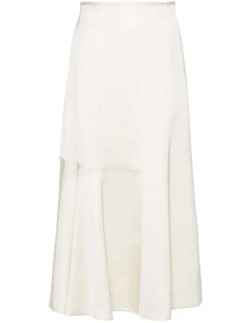 Jil Sander midikjol med hög midja - Neutral