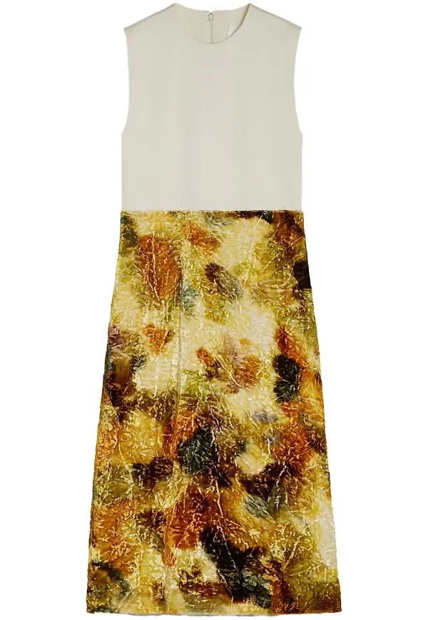 Jil Sander midiklänning i jacquard - Vit – Farfetch