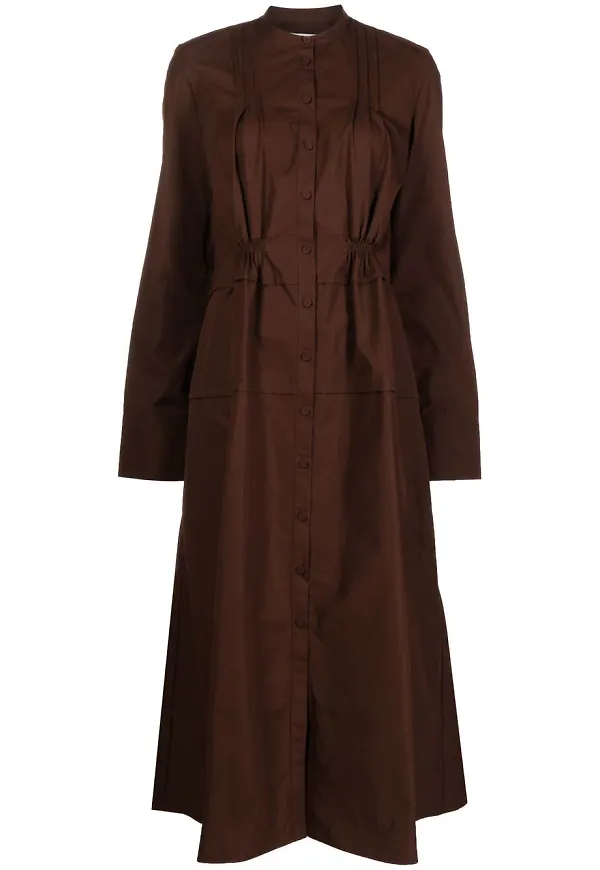 Jil Sander midiklänning - Brun