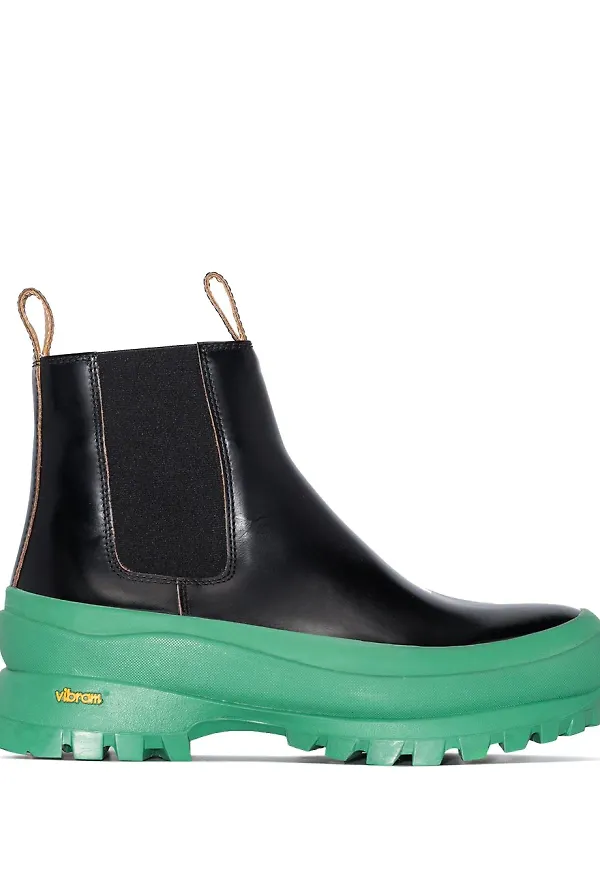 Jil Sander Outdoor Chelsea-boots - Svart