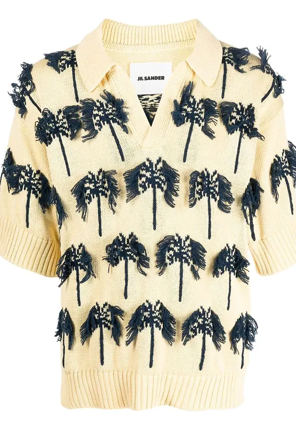 Jil Sander palm-tree polo shirts - Gul