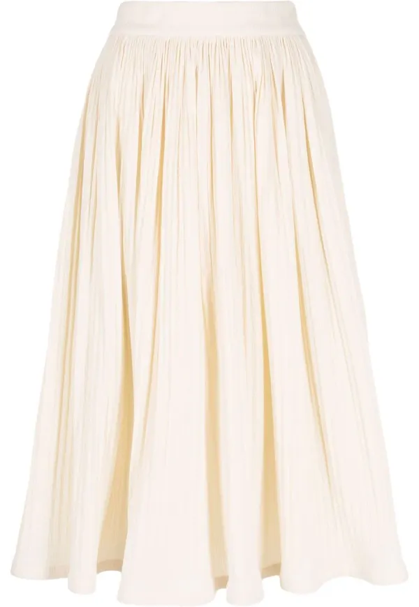 Jil Sander plisserad kjol - Neutral