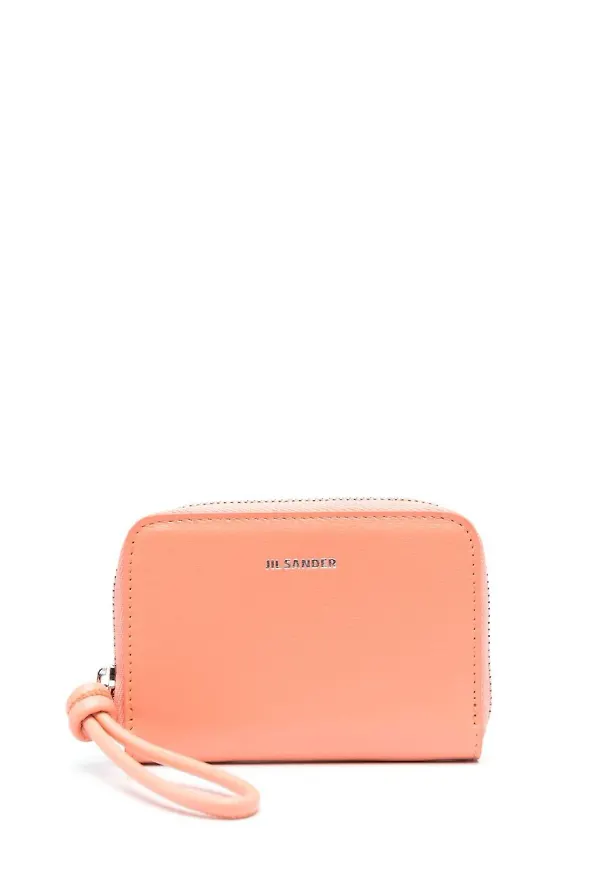 Jil Sander plånbok med rem - Rosa