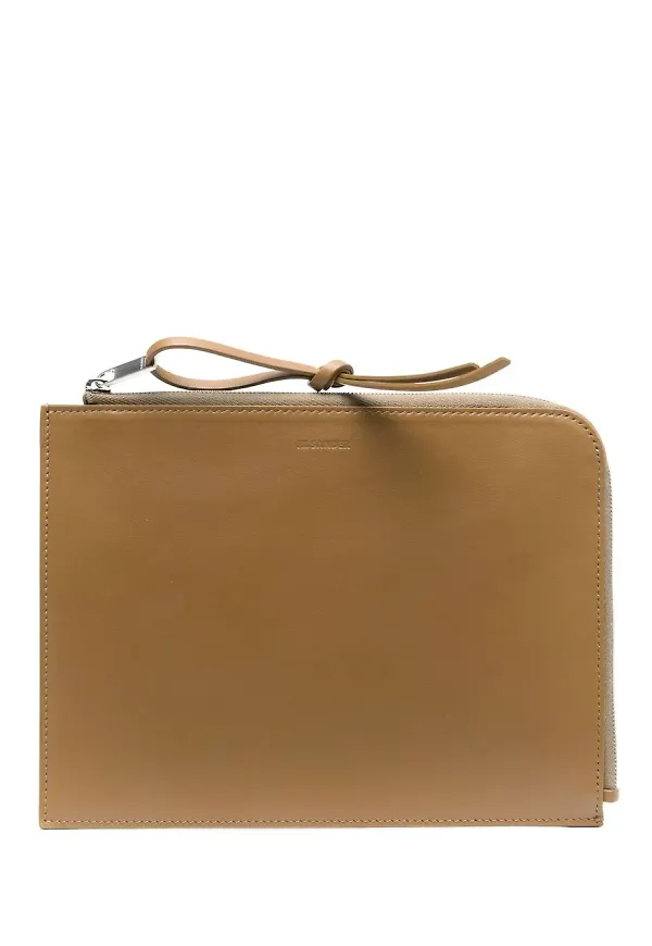 Jil Sander pouch med dragkedja - Neutral
