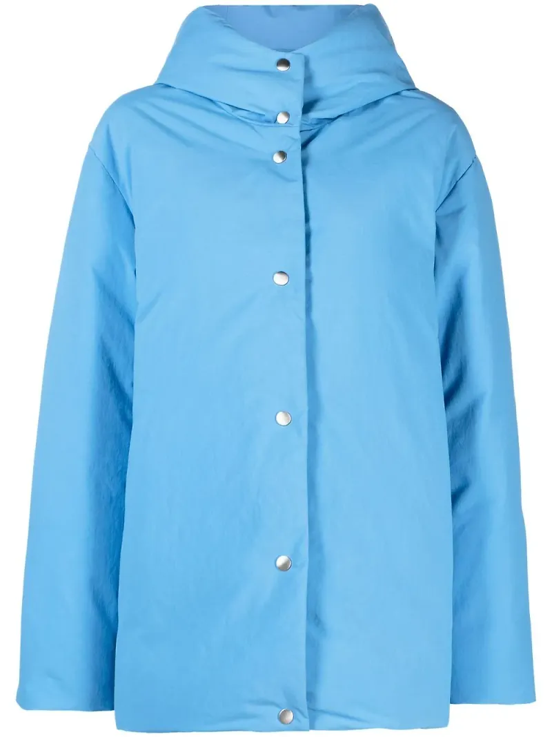 Jil Sander puffjacka i oversize-modell - Blå