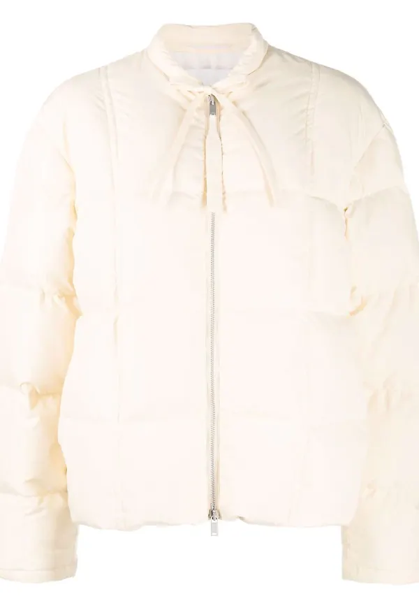 Jil Sander quiltad puffjacka - Neutral