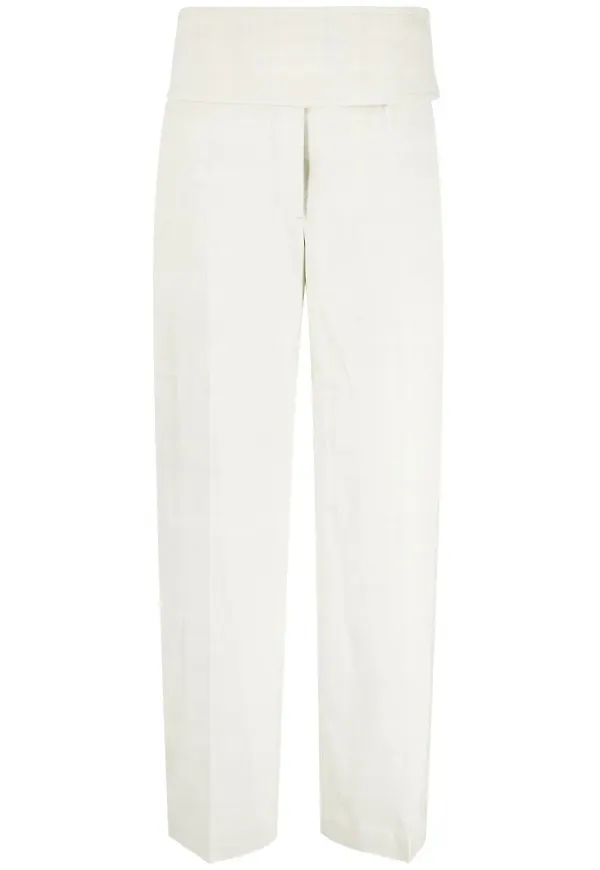 Jil Sander raka byxor - Grön
