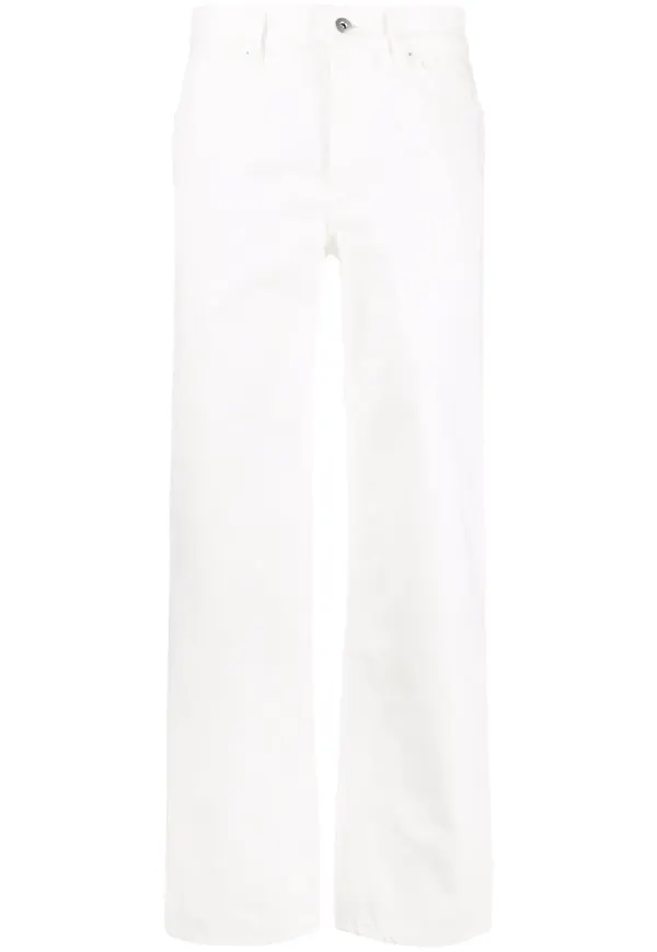 Jil Sander raka byxor - Vit