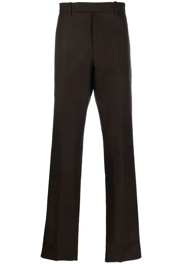 Jil Sander raka finbyxor - Brun