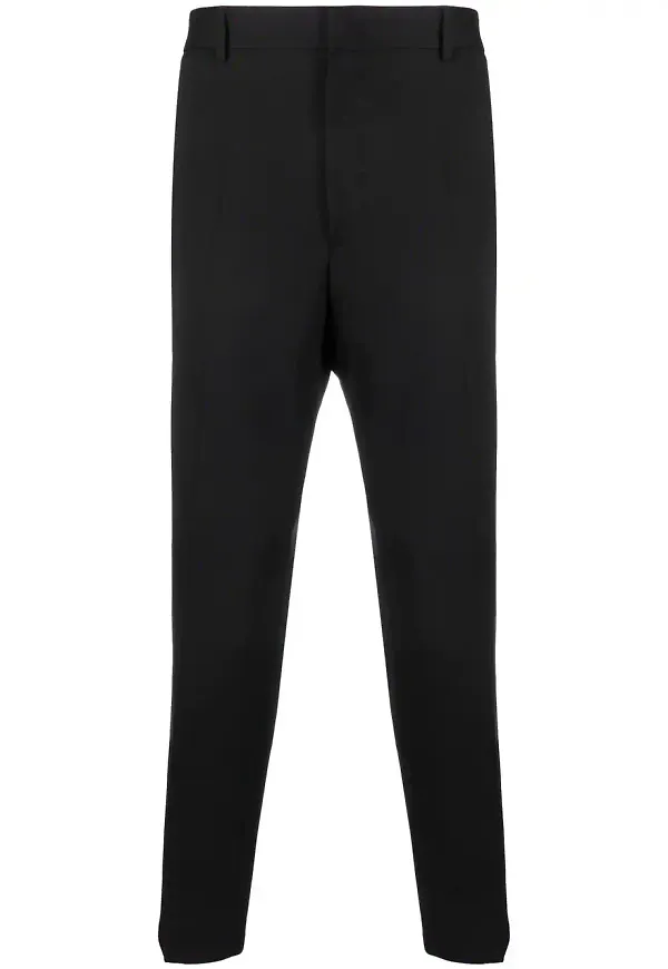 Jil Sander raka trekvartsbyxor - Svart