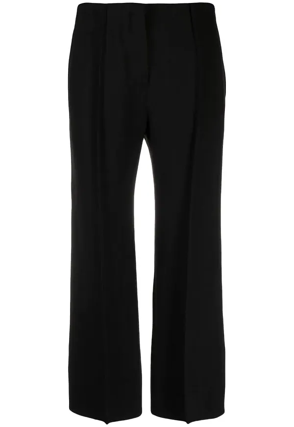 Jil Sander raka trekvartsbyxor - Svart