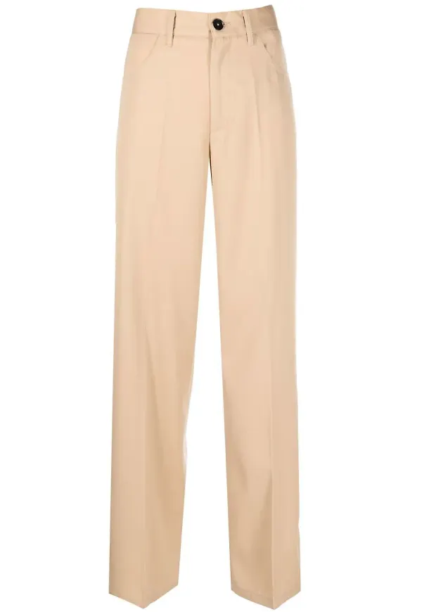 Jil Sander raka ullbyxor - Brun