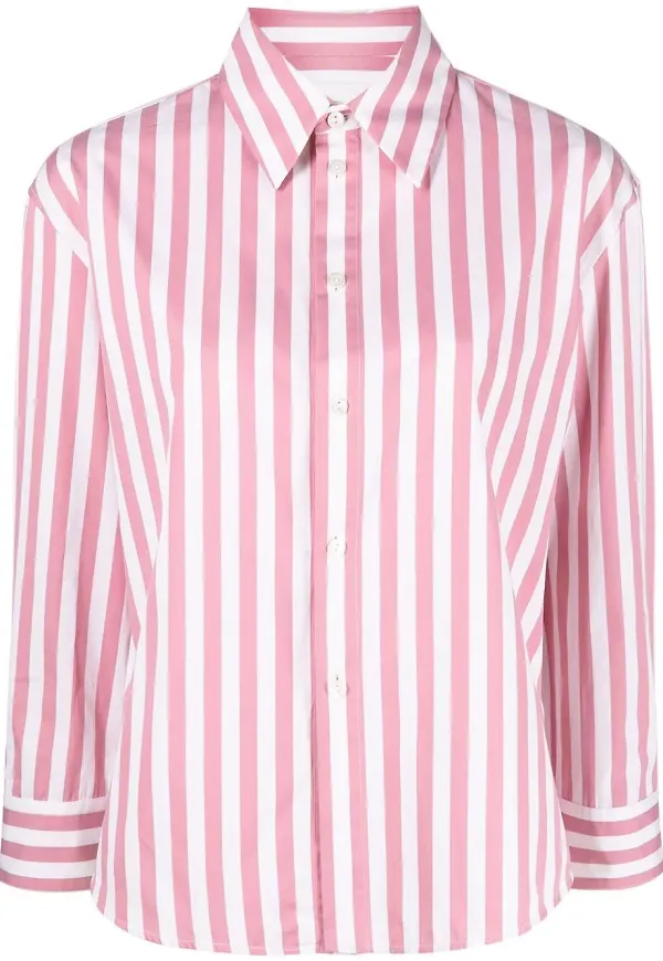 Jil Sander randig skjorta - Rosa