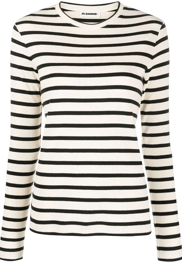 Jil Sander randig t-shirt - Neutral