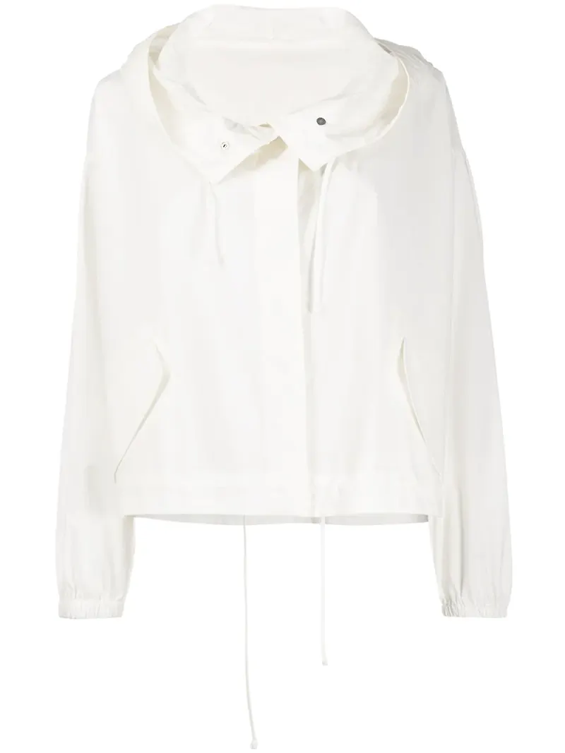 Jil Sander regnjacka i oversize-modell - Vit