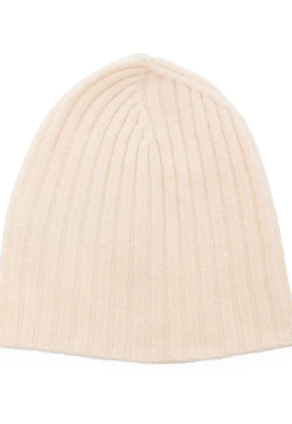 Jil Sander ribbstickad mössa - Neutral