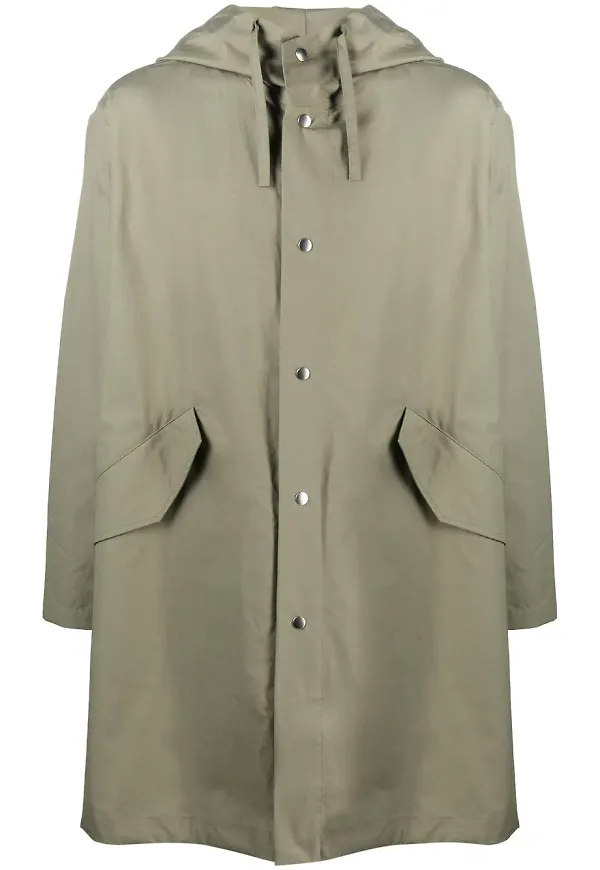 Jil Sander rock med huva - Grön