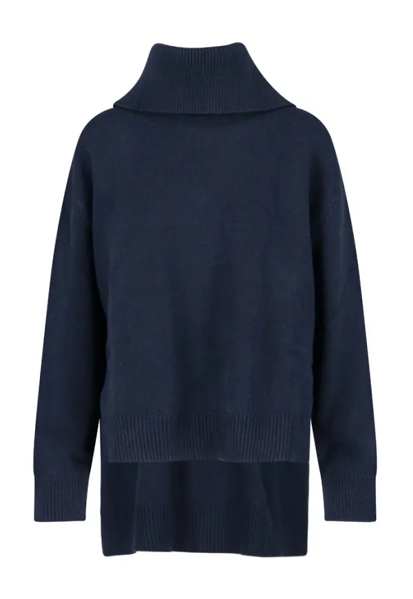 Jil Sander Rullkrage Blå, Dam