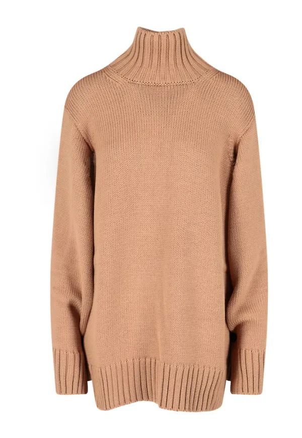 Jil Sander Rullkrage Brun, Dam
