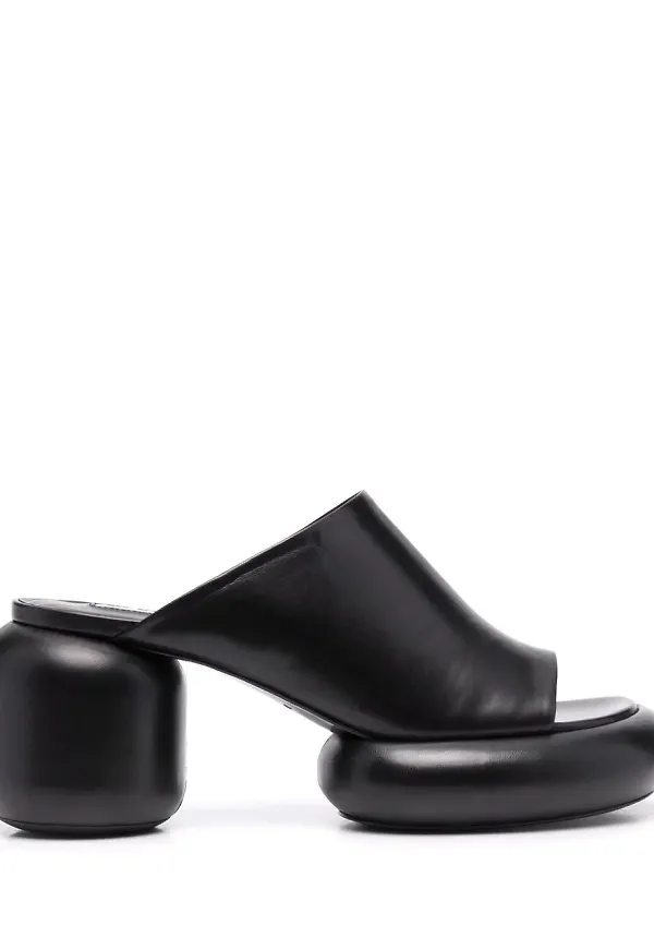 Jil Sander sandaler med blockklack - Svart